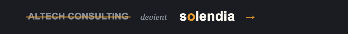 Altech Consulting devient Solendia